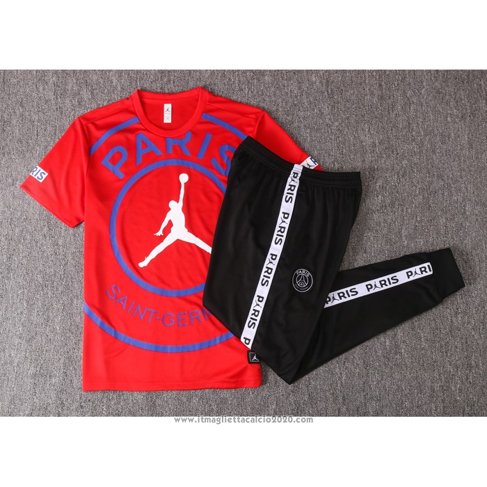 Tuta da Track Paris Saint-Germain Jordan Manica Corta 2020 2021 Rosso